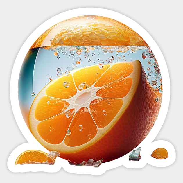 Juicy Orange Sticker by DUSTY-PELLETS